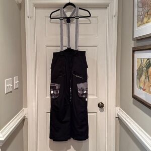 Orage Black and white Snow Bib